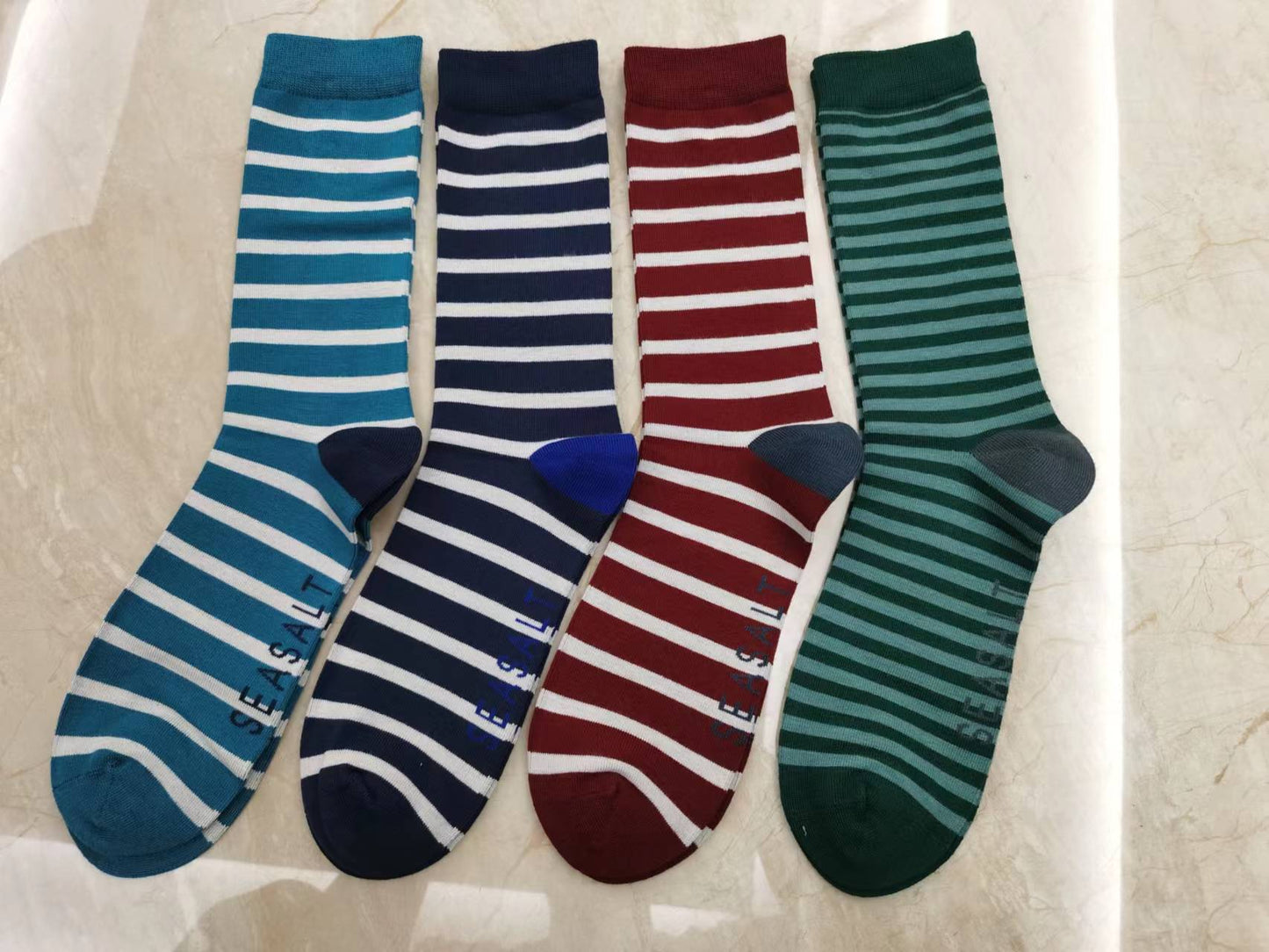 SOCK Crew White Stripes