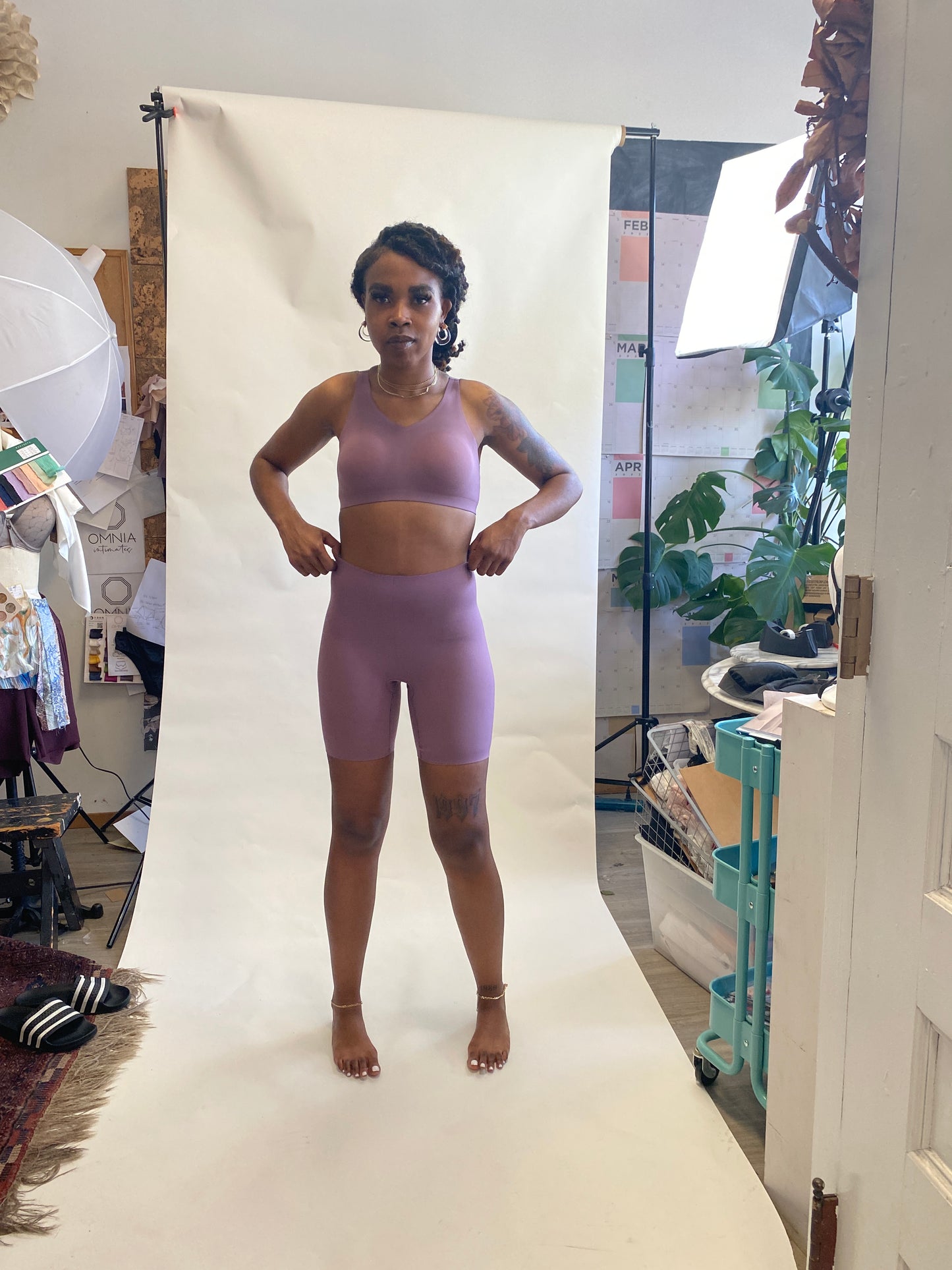 LAPIS Bonded Wirefree Bra Lilac