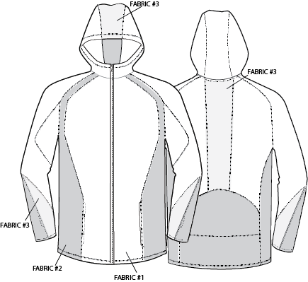 GRAPHENE | Mens | Color Blocked | Zip Front Hoodie