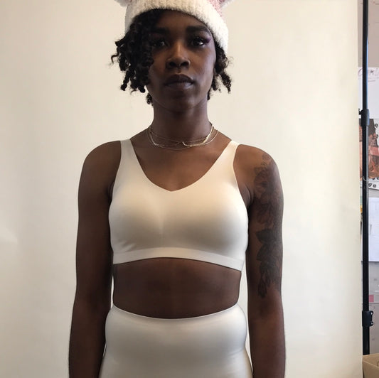 LAPIS Bonded Wirefree Bra Cream