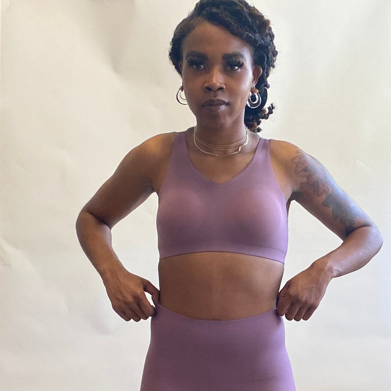 LAPIS Bonded Wirefree Bra Lilac