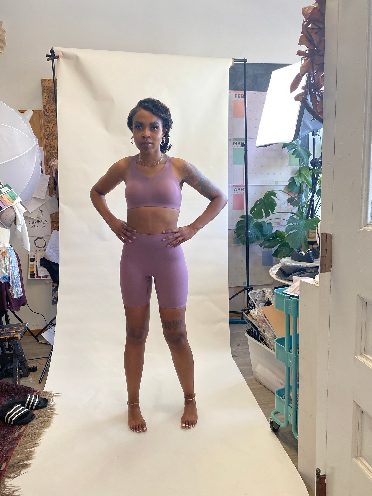 LAPIS Bonded Wirefree Bra Lilac