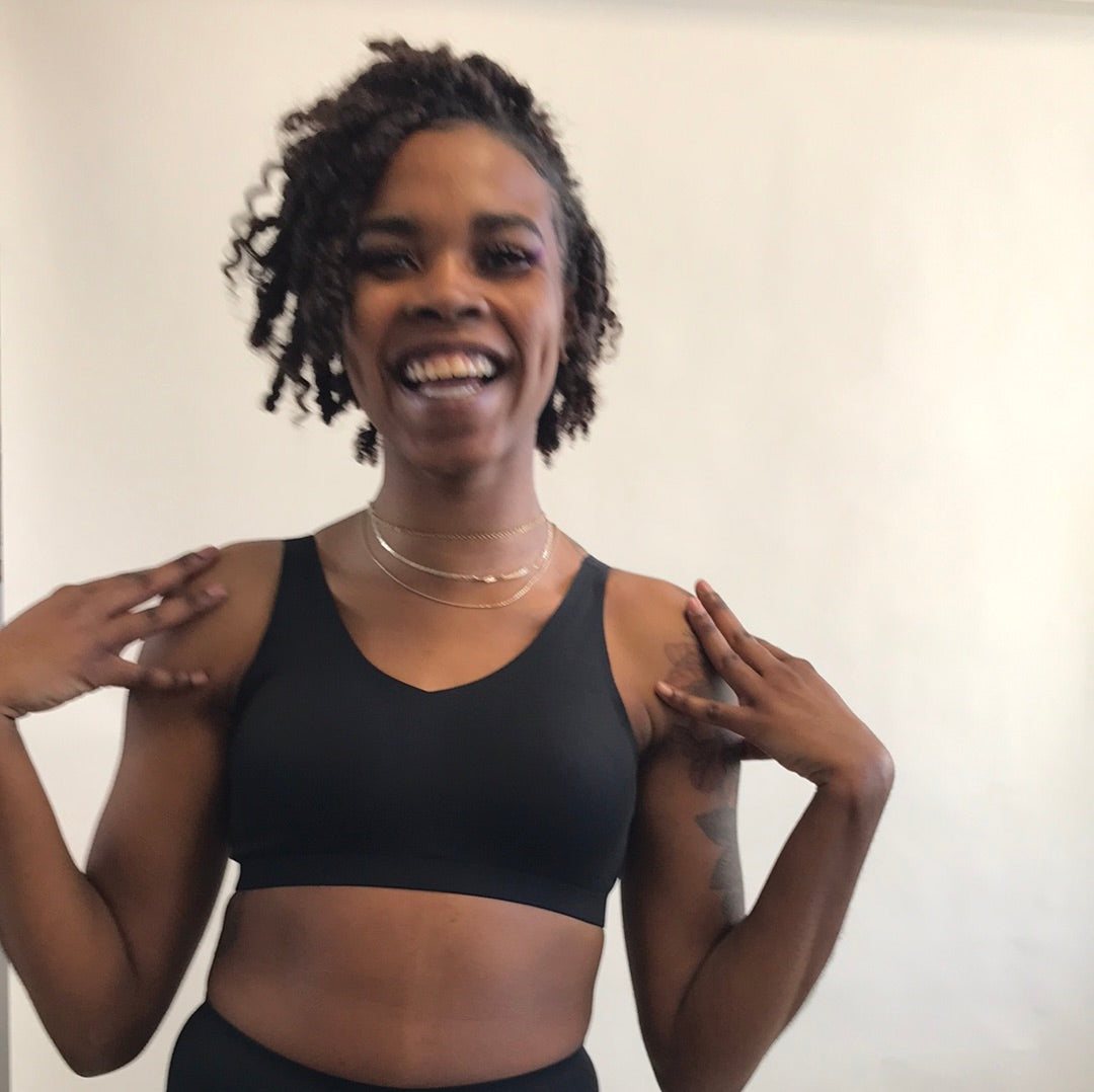 LAPIS Bonded Wirefree Bra Black