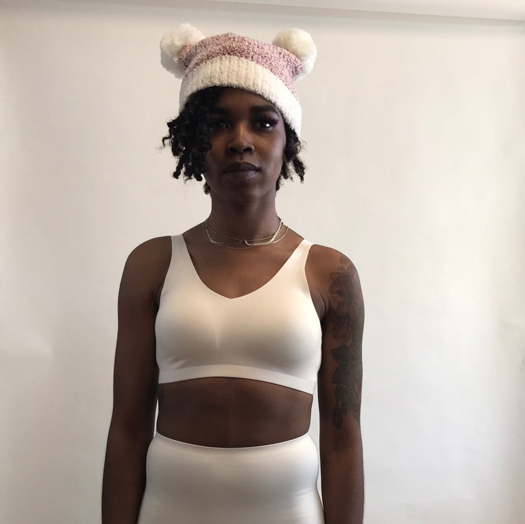 LAPIS Bonded Wirefree Bra Cream