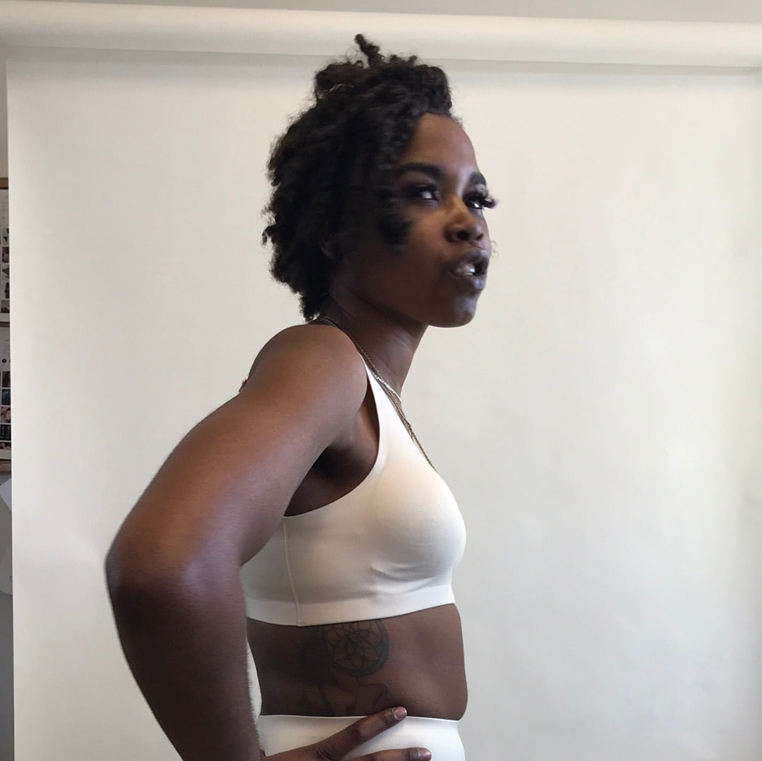 LAPIS Bonded Wirefree Bra Cream