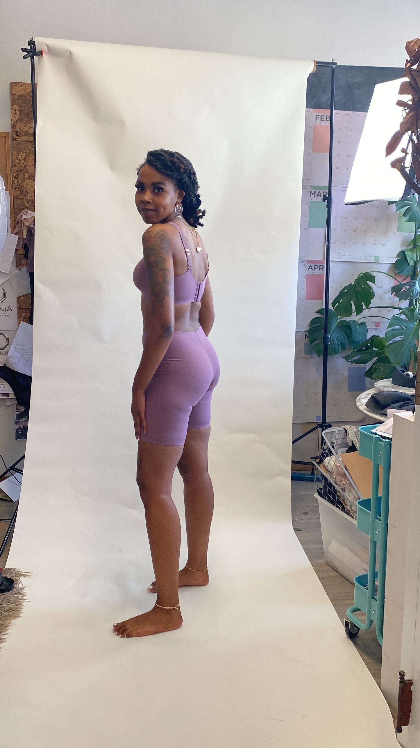 LAPIS Bonded Wirefree Bra Lilac