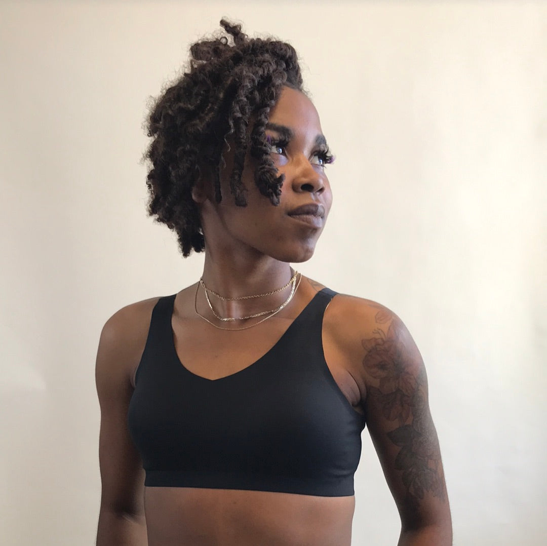 LAPIS Bonded Wirefree Bra Black