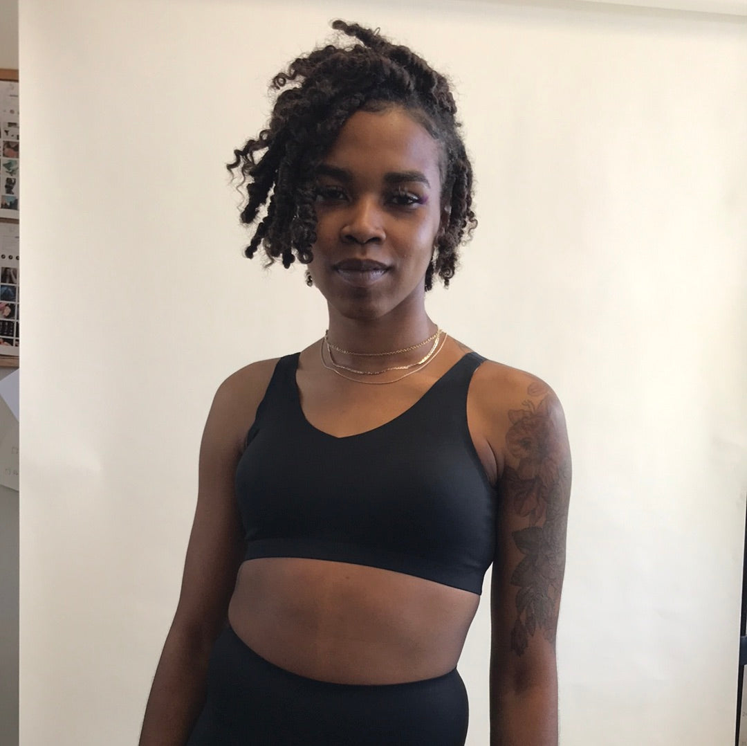 LAPIS Bonded Wirefree Bra Black