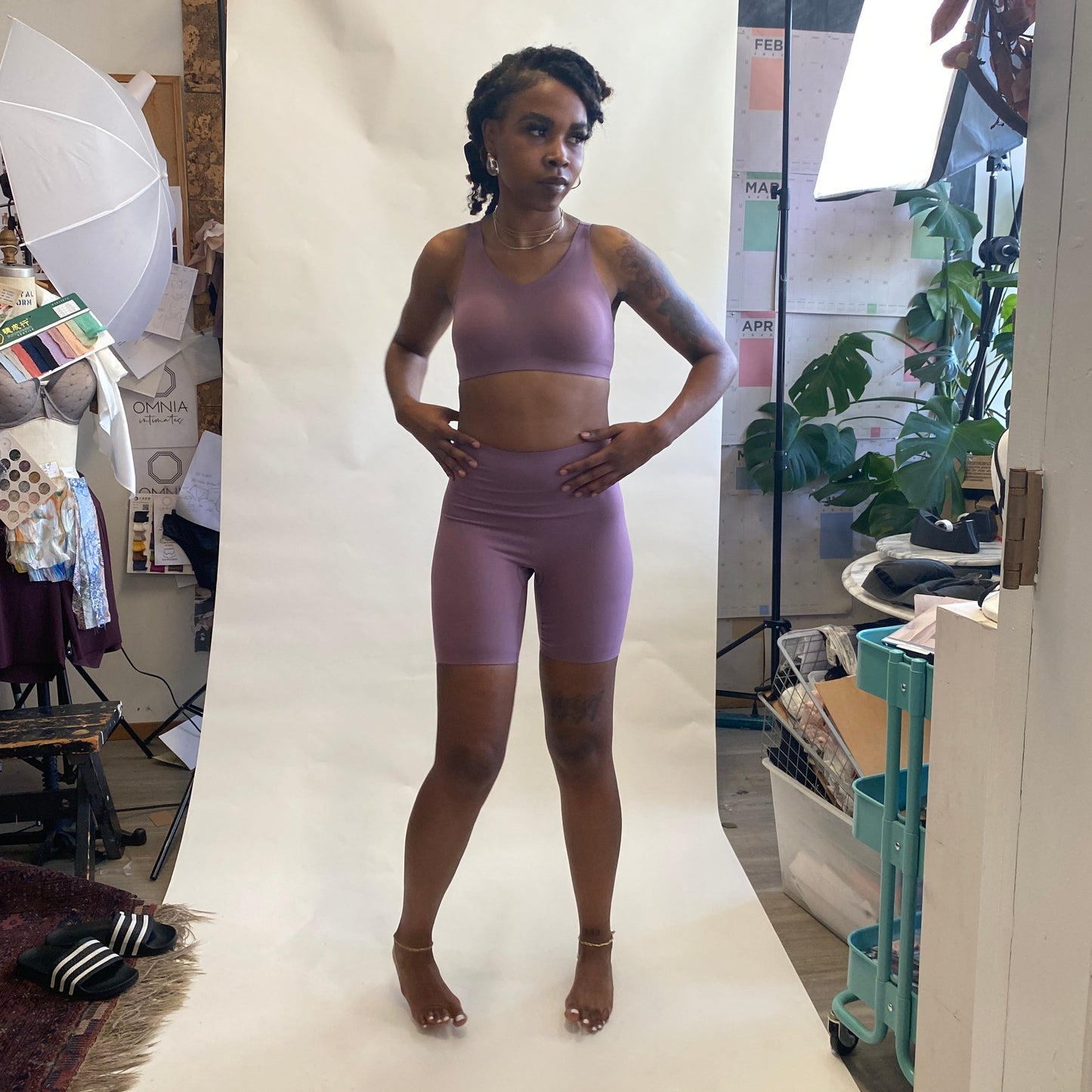 LAPIS Bonded Wirefree Bra Lilac