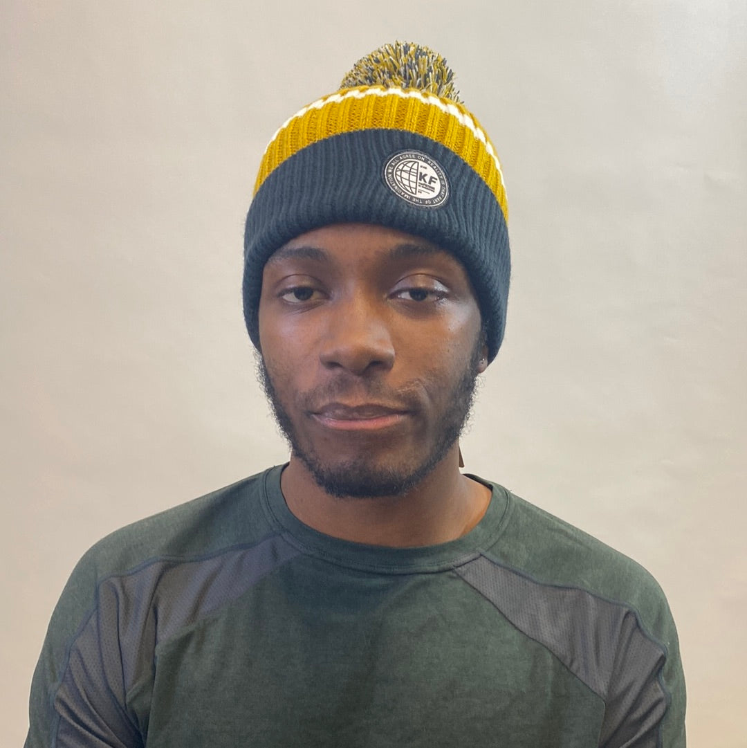 Recycled Striped Beanie QT