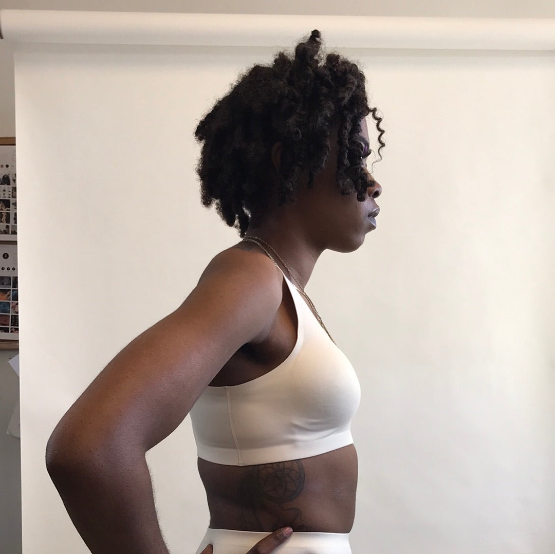 LAPIS Bonded Wirefree Bra Cream