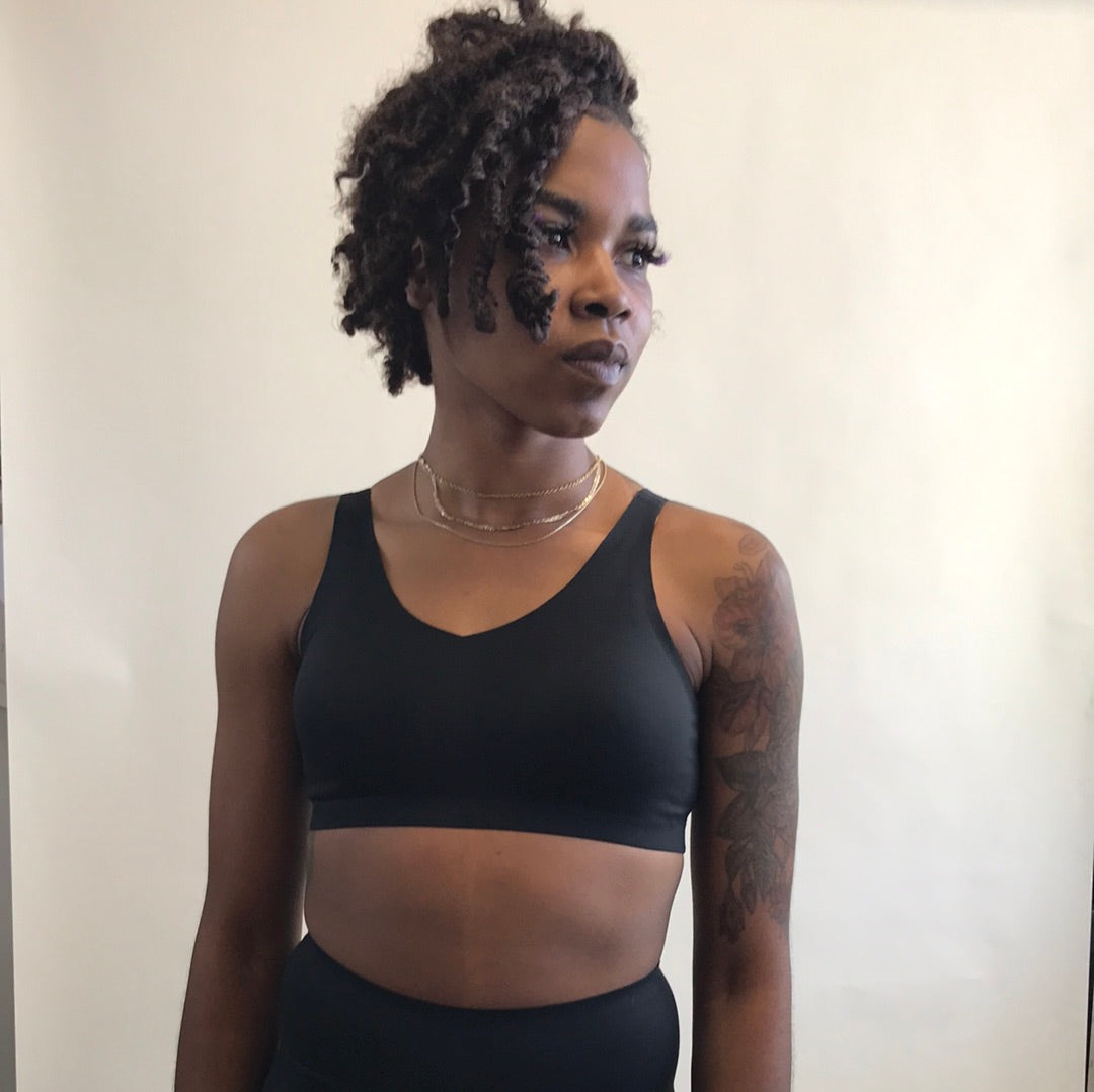 LAPIS Bonded Wirefree Bra Black