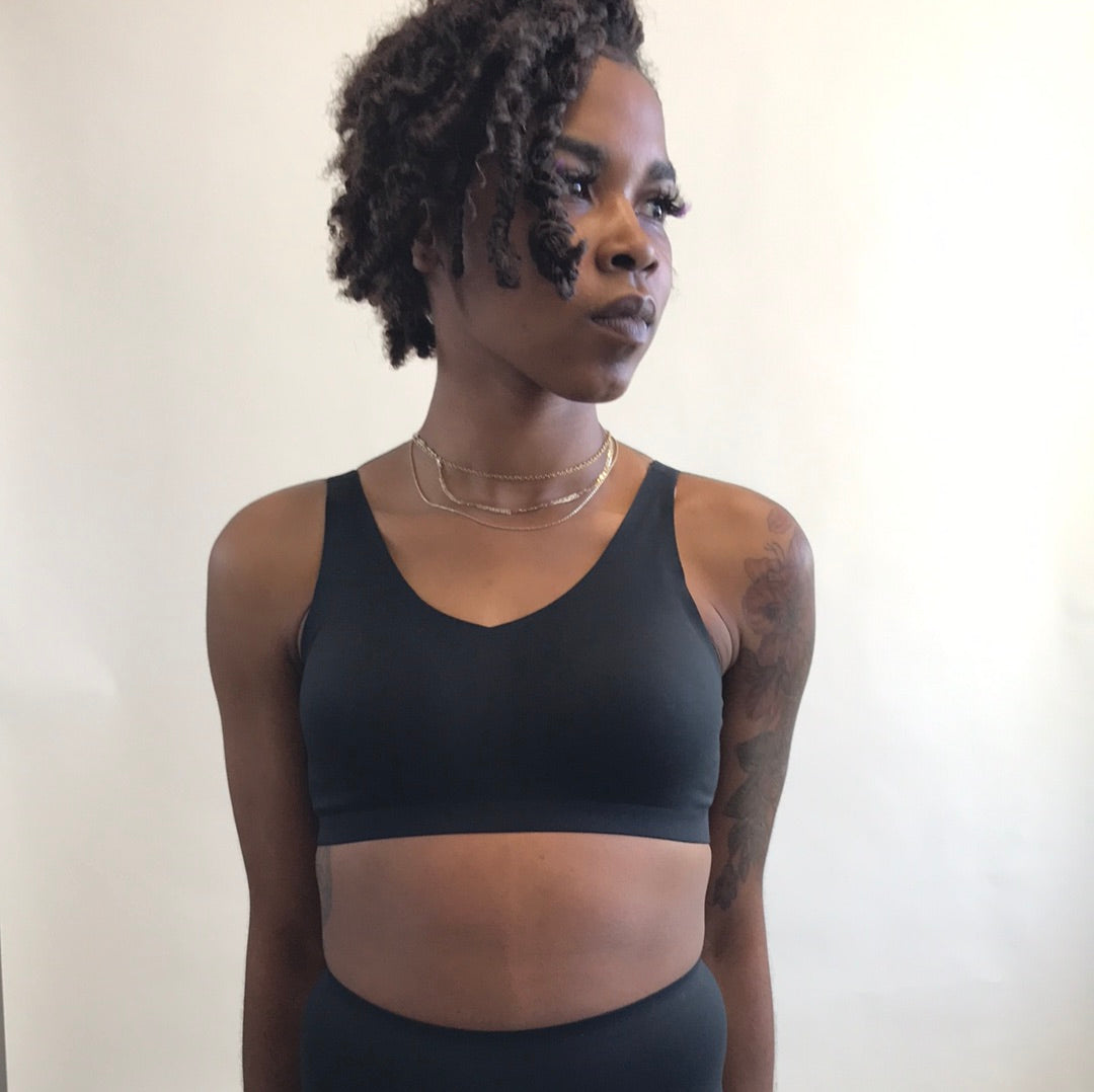 LAPIS Bonded Wirefree Bra Black