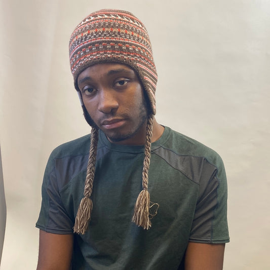 Recycled Fine Gauge Flap Beanie